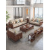 Modern Chinese Solid Wood Fabric Sofa Modern Chinese Solid Wood Fabric Sofa