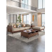 Modern Chinese Solid Wood Fabric Sofa Modern Chinese Solid Wood Fabric Sofa