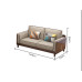 Modern Chinese Solid Wood Fabric Sofa Modern Chinese Solid Wood Fabric Sofa