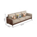 Modern Chinese Solid Wood Fabric Sofa Modern Chinese Solid Wood Fabric Sofa