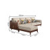 Modern Chinese Solid Wood Fabric Sofa Modern Chinese Solid Wood Fabric Sofa