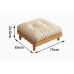 Modern Japanese Style Creamy Leather Three Seater Sofa Modern Japanese Style Creamy Leather Three Seater Sofa