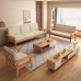 Scandinavian Minimalist Modern Living Room Fabric Sofa Set Dual Season Small Home Wood Color Furniture Scandinavian Minimalist Modern Living Room Fabric Sofa Set Dual Season Small Home Wood Color Furniture