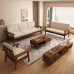Scandinavian Minimalist Modern Living Room Fabric Sofa Set Dual Season Small Home Wood Color Furniture Scandinavian Minimalist Modern Living Room Fabric Sofa Set Dual Season Small Home Wood Color Furniture