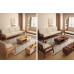 Scandinavian Minimalist Modern Living Room Fabric Sofa Set Dual Season Small Home Wood Color Furniture Scandinavian Minimalist Modern Living Room Fabric Sofa Set Dual Season Small Home Wood Color Furniture