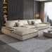 Italian Luxury NoWashTech Fabric Foam Down Feather Princess Corner Sailboat Sofa Living Room Deep Relaxed Wood Sofa Italian Luxury NoWashTech Fabric Foam Down Feather Princess Corner Sailboat Sofa Living Room Deep Relaxed Wood Sofa