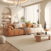 Modern Minimal Japanese Cream Sofa for Small Living Room Three Seater Modern Minimal Japanese Cream Sofa for Small Living Room Three Seater