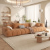 Modern Minimal Japanese Cream Sofa for Small Living Room Three Seater Modern Minimal Japanese Cream Sofa for Small Living Room Three Seater