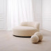 Scandinavian Luxury Corner Sofa Beauty Salon Velvet Curved Hotel Matching Lamb Velvet Sofa