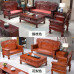 Solid Wood Sofa Tea Table Chinese Living Room Office Countryside Vintage Carved Wooden Furniture
