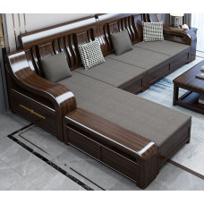 Winter Summer TwoinOne Small Space Corner Sofa Set with Zijin Sandalwood Winter Summer TwoinOne Small Space Corner Sofa Set with Zijin Sandalwood