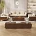 Nordic Solid Wood Sofa Set White Cream Day Style Fabric Sofa Small Living Room Nordic Solid Wood Sofa Set White Cream Day Style Fabric Sofa Small Living Room