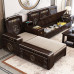 Winter and Summer Two Use New Chinese Style Living Room Sofa with Storage Corner Combination Winter and Summer Two Use New Chinese Style Living Room Sofa with Storage Corner Combination