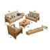 Modern Nordic Solid Wood Sofa Set for Small Living Room Chinese Storage Sofa for Winter Summer
