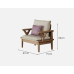 Modern White Wax Wood Sofa for Small Living Room Modern White Wax Wood Sofa for Small Living Room