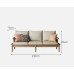Modern White Wax Wood Sofa for Small Living Room Modern White Wax Wood Sofa for Small Living Room