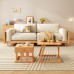 Scandinavian Style Wooden Sofa for Small Living Room 3 Person Scandinavian Style Wooden Sofa for Small Living Room 3 Person
