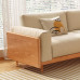 Scandinavian Style Wooden Sofa for Small Living Room 3 Person Scandinavian Style Wooden Sofa for Small Living Room 3 Person
