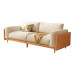 Scandinavian Style Wooden Sofa for Small Living Room 3 Person Scandinavian Style Wooden Sofa for Small Living Room 3 Person