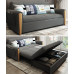 Multi-Functional Fabric Sofa Bed With Chaise And Storage Multi-Functional Fabric Sofa Bed With Chaise And Storage