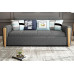 Multi-Functional Fabric Sofa Bed With Chaise And Storage Multi-Functional Fabric Sofa Bed With Chaise And Storage