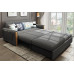 Multi-Functional Fabric Sofa Bed With Chaise And Storage Multi-Functional Fabric Sofa Bed With Chaise And Storage
