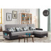 Sofa Bed Reversible with Chaise Pull Out Sleeper Storage Space Sofa Bed Reversible with Chaise Pull Out Sleeper Storage Space