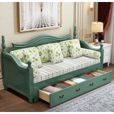 American Solid Wood Sofa Bed Convertible Small Living Room Bed American Solid Wood Sofa Bed Convertible Small Living Room Bed