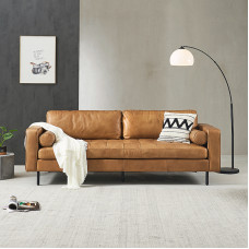 Scandinavian Leather Sofa Bed Foldable Luxury 18M Double Bed Minimalist Living Room Scandinavian Leather Sofa Bed Foldable Luxury 18M Double Bed Minimalist Living Room