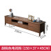 Modern Minimalist TV Stand Tea Table Combo Small Space Rubberwood American Living Room
