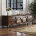 American Solid Wood Tea Cabinet TV Cabinet Combination Small Apartment Living Room Storage Cabinet Modern Minimalist Furniture