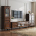 American Solid Wood Tea Cabinet TV Cabinet Combination Small Apartment Living Room Storage Cabinet Modern Minimalist Furniture