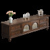 American Solid Wood Tea Cabinet TV Cabinet Combination Small Apartment Living Room Storage Cabinet Modern Minimalist Furniture