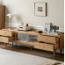 Scandinavian White Waxwood TV Cabinet