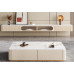 Luxury Shelf Tea Table Floating TV Cabinet Combination Small Apartment Living Room Modern Minimalistic Hanging Cabinet