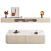 Luxury Shelf Tea Table Floating TV Cabinet Combination Small Apartment Living Room Modern Minimalistic Hanging Cabinet