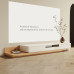 Modern Minimalist Wooden TV Cabinet Set for Small Living Room
