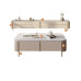 Light Luxury Slate Coffee Table TV Cabinet Combination New Small Home Square Coffee Table Entertainment Center Cabinet