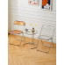Second Hand Transparent Tea Table Stainless Steel Round Glass Home Sofa Side Coffee Table Second Hand Transparent Tea Table Stainless Steel Round Glass Home Sofa Side Coffee Table