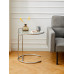 Second Hand Transparent Tea Table Stainless Steel Round Glass Home Sofa Side Coffee Table Second Hand Transparent Tea Table Stainless Steel Round Glass Home Sofa Side Coffee Table