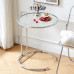 Second Hand Transparent Tea Table Stainless Steel Round Glass Home Sofa Side Coffee Table Second Hand Transparent Tea Table Stainless Steel Round Glass Home Sofa Side Coffee Table