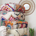 Moroccan Hand Woven Wool Cotton Boho Poufs for Living Room Moroccan Hand Woven Wool Cotton Boho Poufs for Living Room