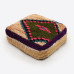 Moroccan Hand Woven Wool Cotton Boho Poufs for Living Room Moroccan Hand Woven Wool Cotton Boho Poufs for Living Room