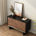 Vintage Black Solid Wooden Chest Cabinet Vintage Black Solid Wooden Chest Cabinet