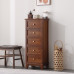 All Wood Five Drawer Cabinet