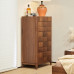Italian Minimalist Walnut Chest of Drawers For Living Room Bedroom TV Cabinet Italian Minimalist Walnut Chest of Drawers For Living Room Bedroom TV Cabinet
