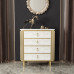 American Bedside Cabinet Luxury Shell Five Drawer Cabinet Stone Panel Living Room Simple Modern Master Bedroom Solid Wood Storage Cupboard American Bedside Cabinet Luxury Shell Five Drawer Cabinet Stone Panel Living Room Simple Modern Master Bedroom Solid Wood Storage Cupboard