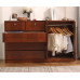 Wooden WallMounted Drawer Storage Cabinet Bedroom Wardrobe Living Room FiveDrawer Cabinet