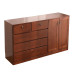 Wooden WallMounted Drawer Storage Cabinet Bedroom Wardrobe Living Room FiveDrawer Cabinet