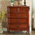 American Solid Wood 6 Drawer Storage Cabinet for Living Room Bedroom